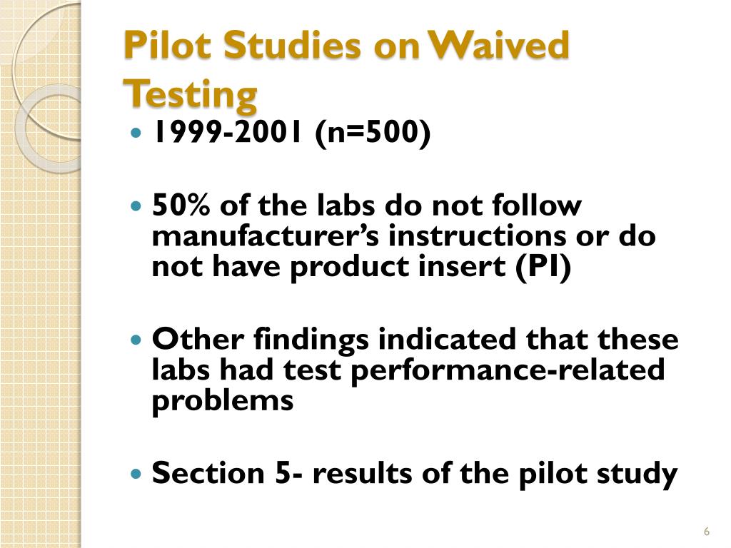 PPT CLIA Waived Testing for Physician Office Labs PowerPoint