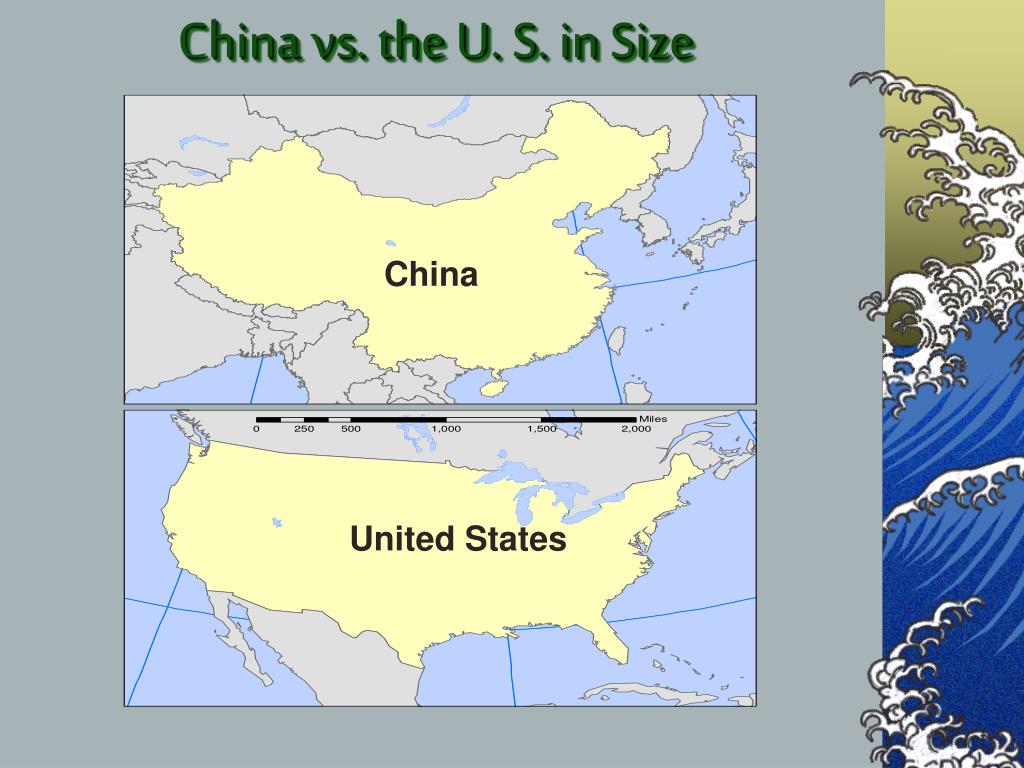 China Compared To The Usa Map PPT The Geography of East Asia PowerPoint Presentation, free download