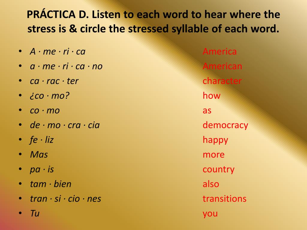 PPT Guided Notes Stress and Written Accent / Los Acentos PowerPoint