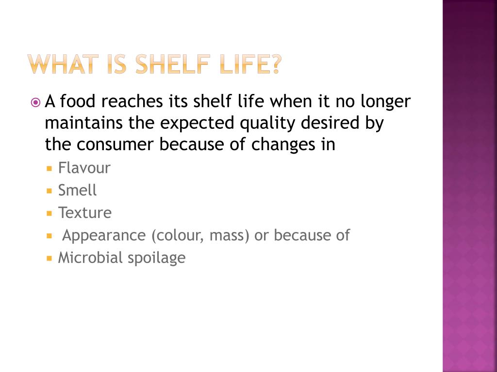 PPT Shelf Life PowerPoint Presentation, free download ID2067773