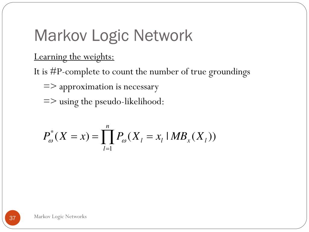 PPT Markov Logic Networks PowerPoint Presentation, free download ID