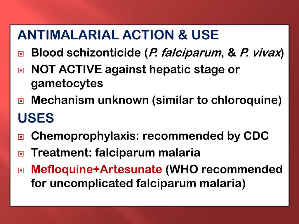 PPT ANTIMALARIAL DRUGS PowerPoint Presentation, free download ID