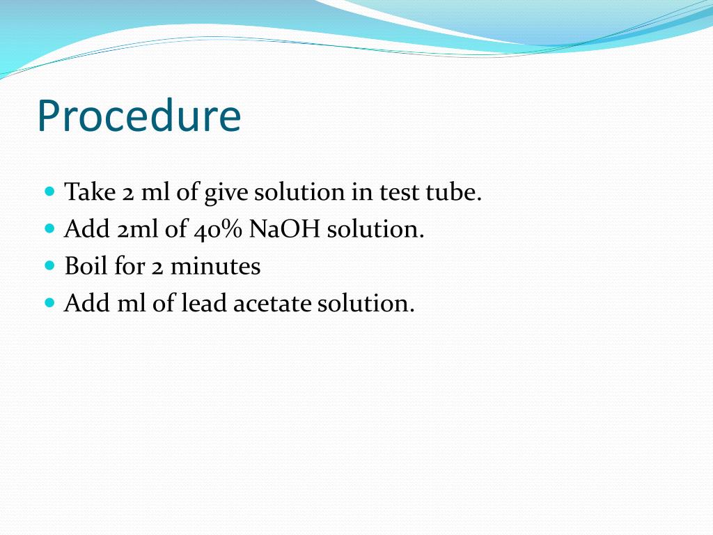 PPT Lead Sulphide Test PowerPoint Presentation, free download ID