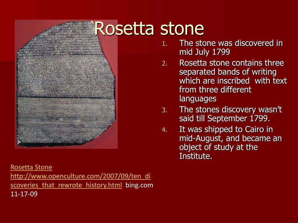 PPT ROSETTA STONE PowerPoint Presentation, free download ID2070149