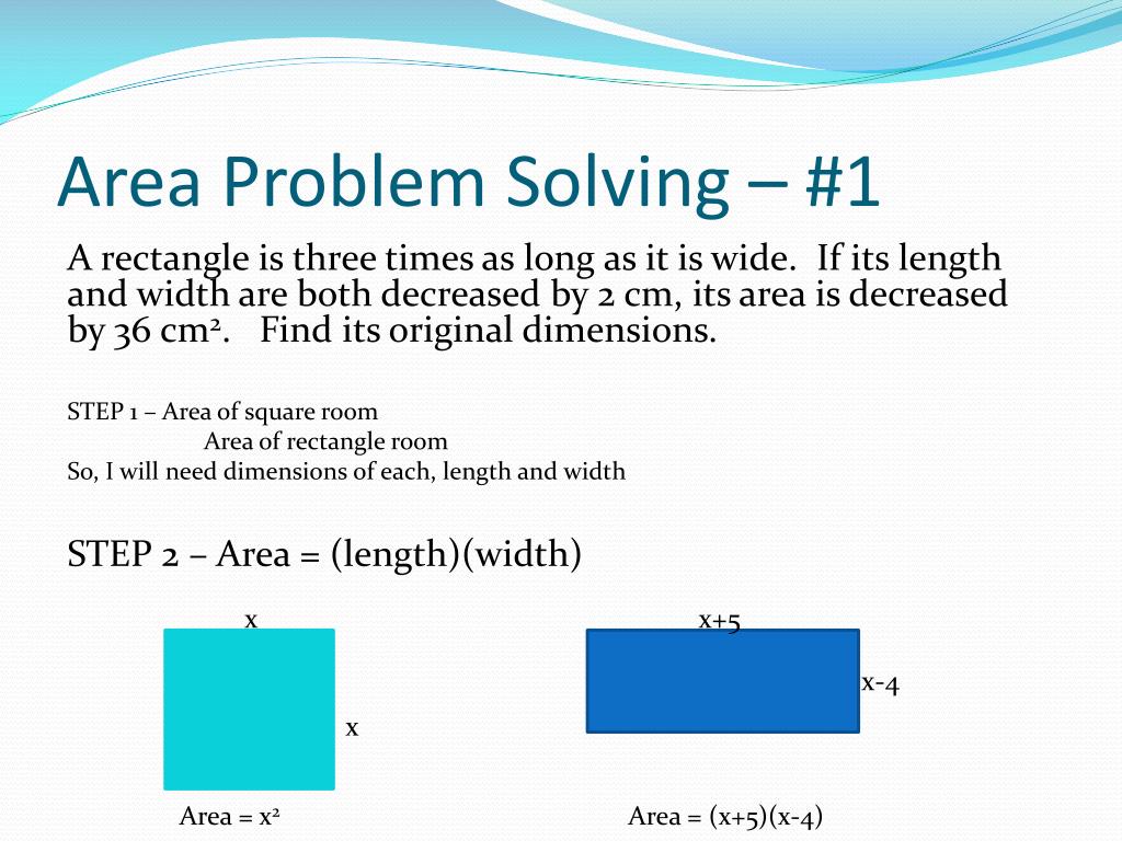 PPT - AREA PROBLEMS PowerPoint Presentation, free download - ID:2070603