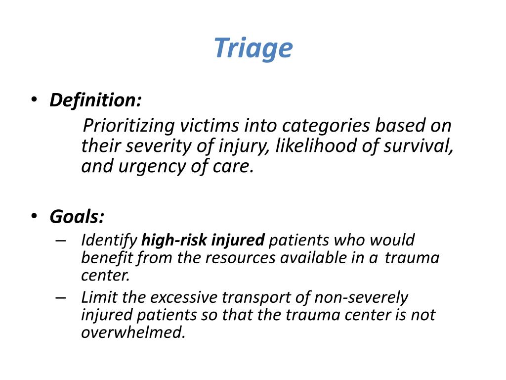 PPT Management of patients with multiple trauma