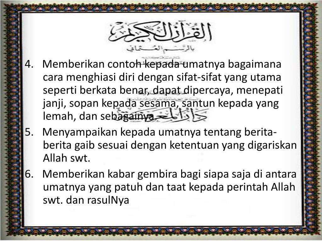 PPT BERIMAN KEPADA RASUL RASUL ALLAH SWT PowerPoint Presentation