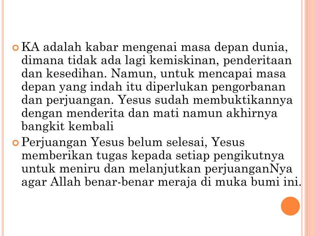 PPT Arti Kerajaan Allah pada zaman Yesus PowerPoint Presentation, free download ID2080210