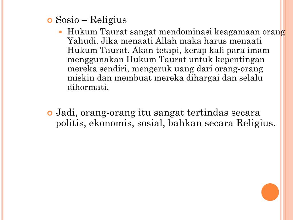 PPT Arti Kerajaan Allah pada zaman Yesus PowerPoint