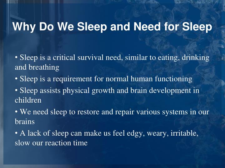PPT SLEEP AND DREAMS PowerPoint Presentation ID2080941