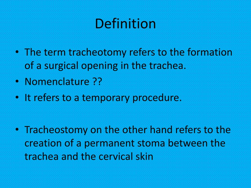 PPT Tracheostomy PowerPoint Presentation, free download ID2082084