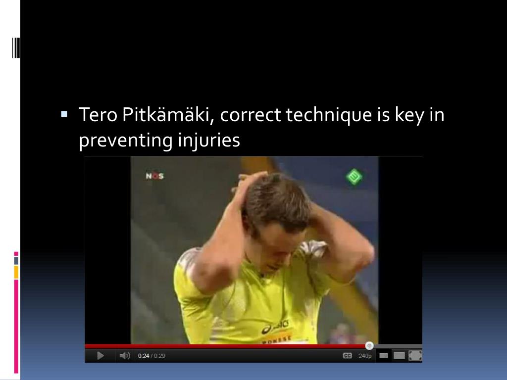 PPT Javelin throwing Injuries and preventing them PowerPoint