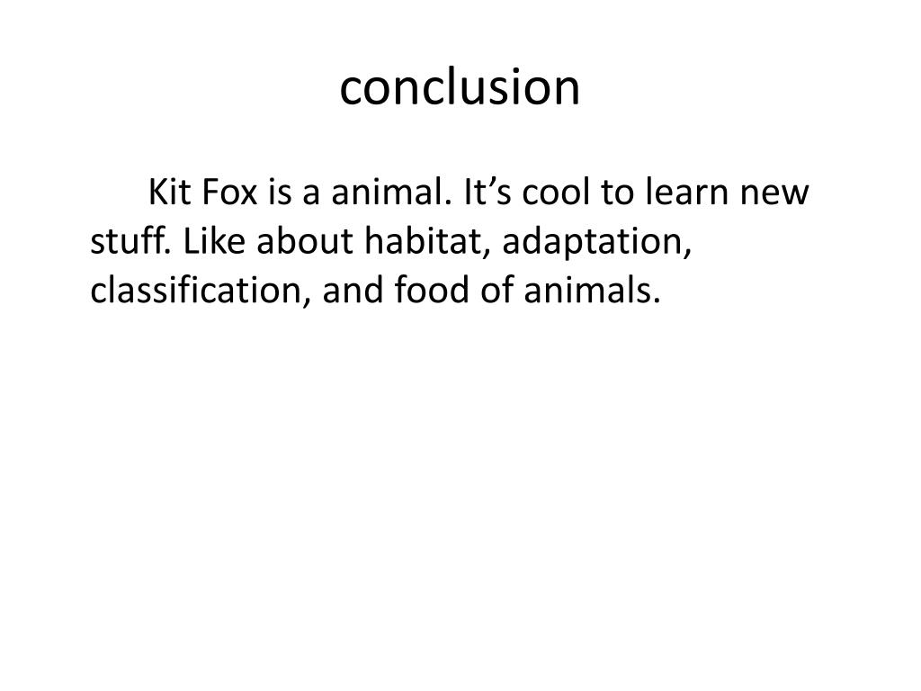 PPT Kit Fox PowerPoint Presentation, free download ID2086967