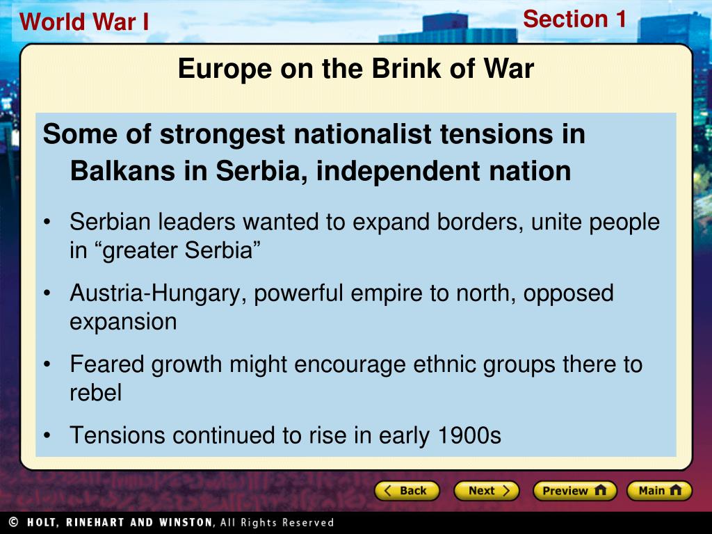 PPT Preview Starting Points Map European Alliances and Military