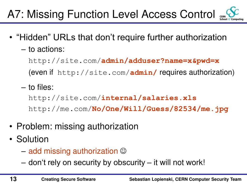 PPT  application security Sebastian Lopienski CERN Deputy Computer