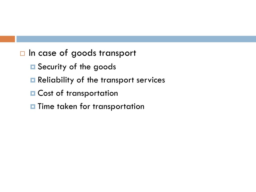 PPT TRANSPORT ECONOMICS PowerPoint Presentation, free download ID