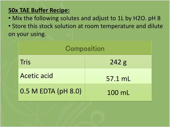 50x tae buffer recipe