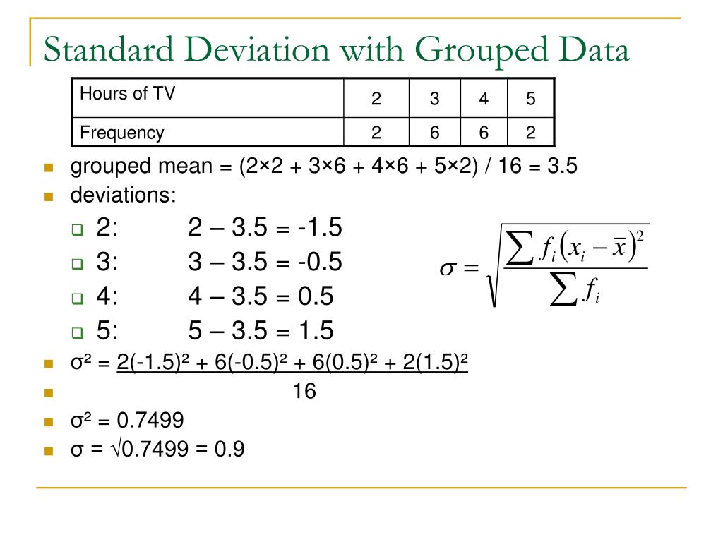 PPT 3.3 Measures of Spread PowerPoint Presentation, free download
