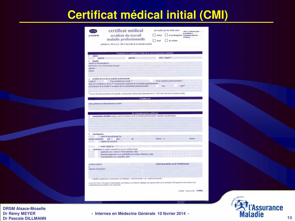 Comment bien compléter un certificat médical initial de maladie.