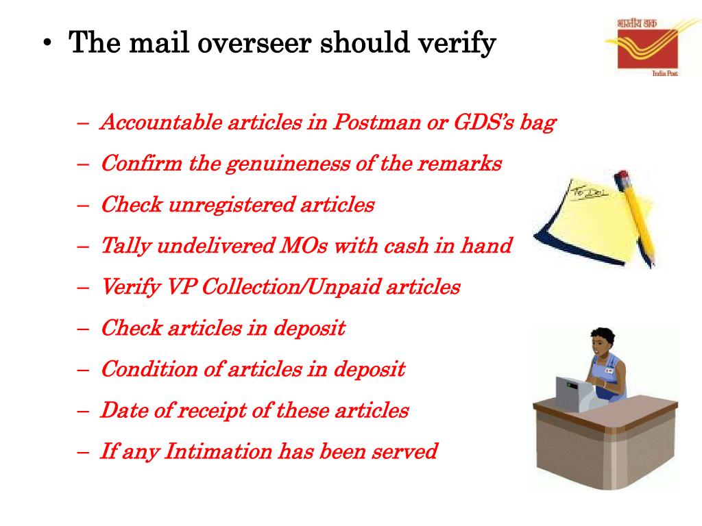 PPT DUTIES OF A MAILOVERSEER PowerPoint Presentation, free download