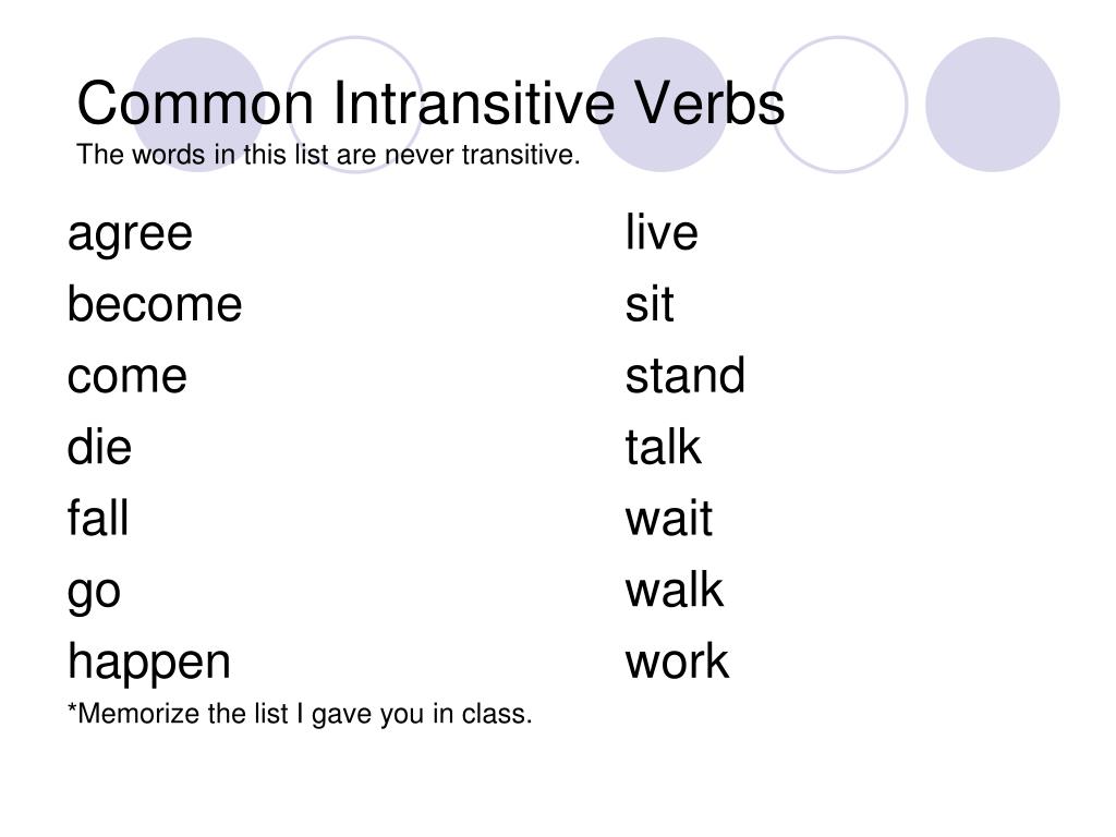 PPT Transitive and Intransitive Verbs PowerPoint Presentation, free PPT Transitive and Intransitive Verbs PowerPoint Presentation, free