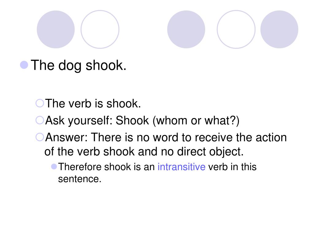 PPT Transitive and Intransitive Verbs PowerPoint Presentation, free