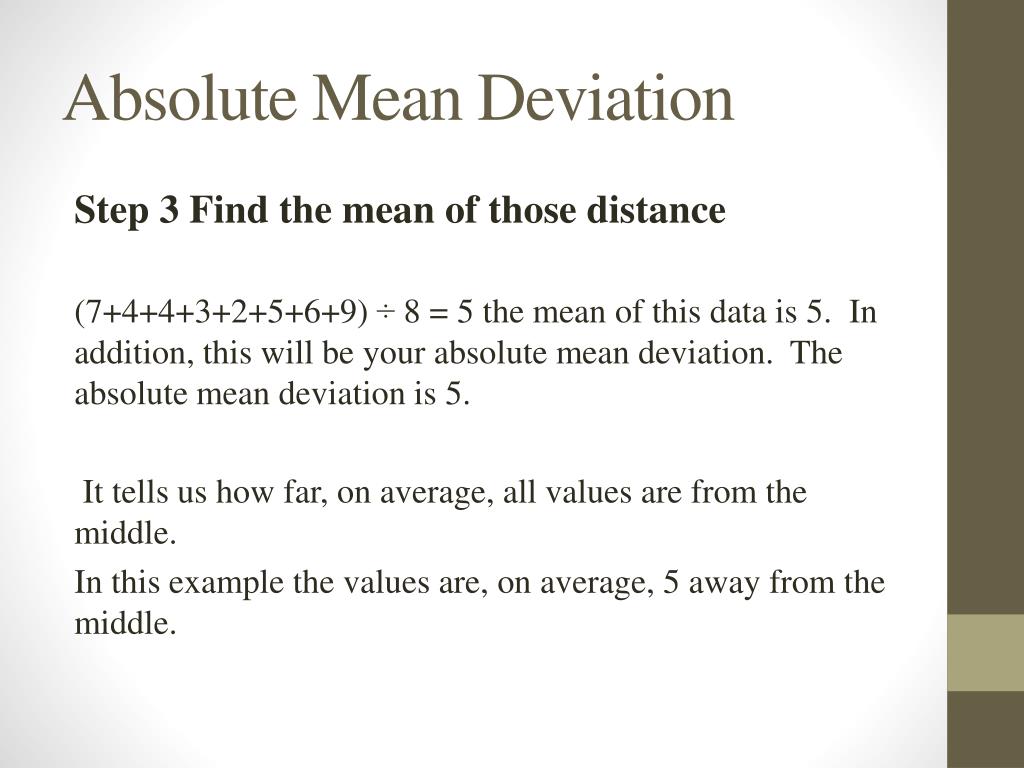 PPT - Mean Absolute Deviations PowerPoint Presentation, free download