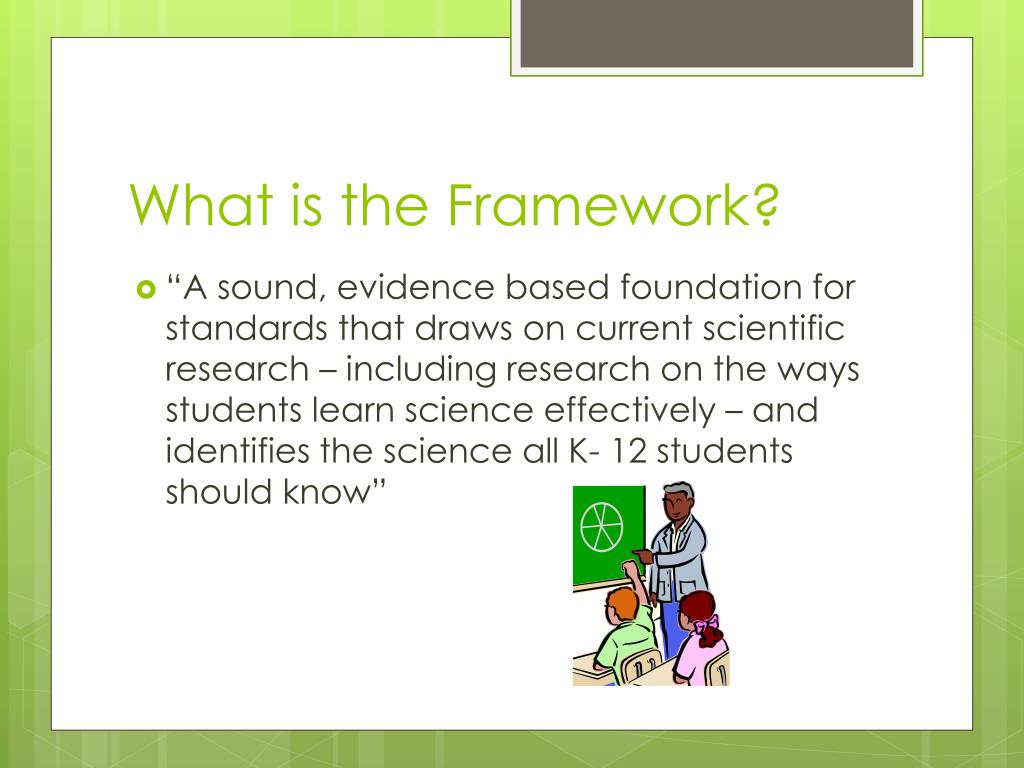 PPT Framework for K12 Science Education PowerPoint Presentation