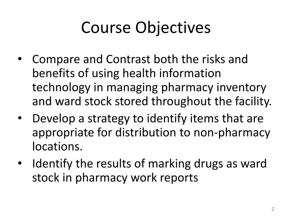 PPT Inpatient Medication Inventory Management Ward Stock PowerPoint