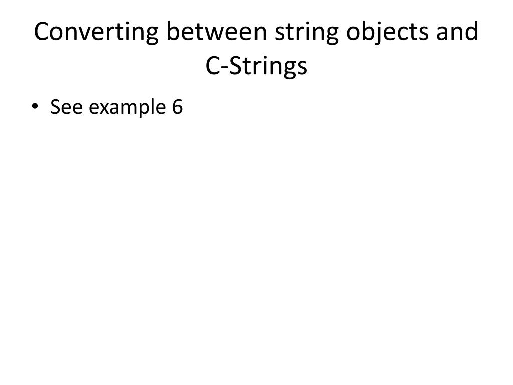 PPT The Standard string Class PowerPoint Presentation, free download