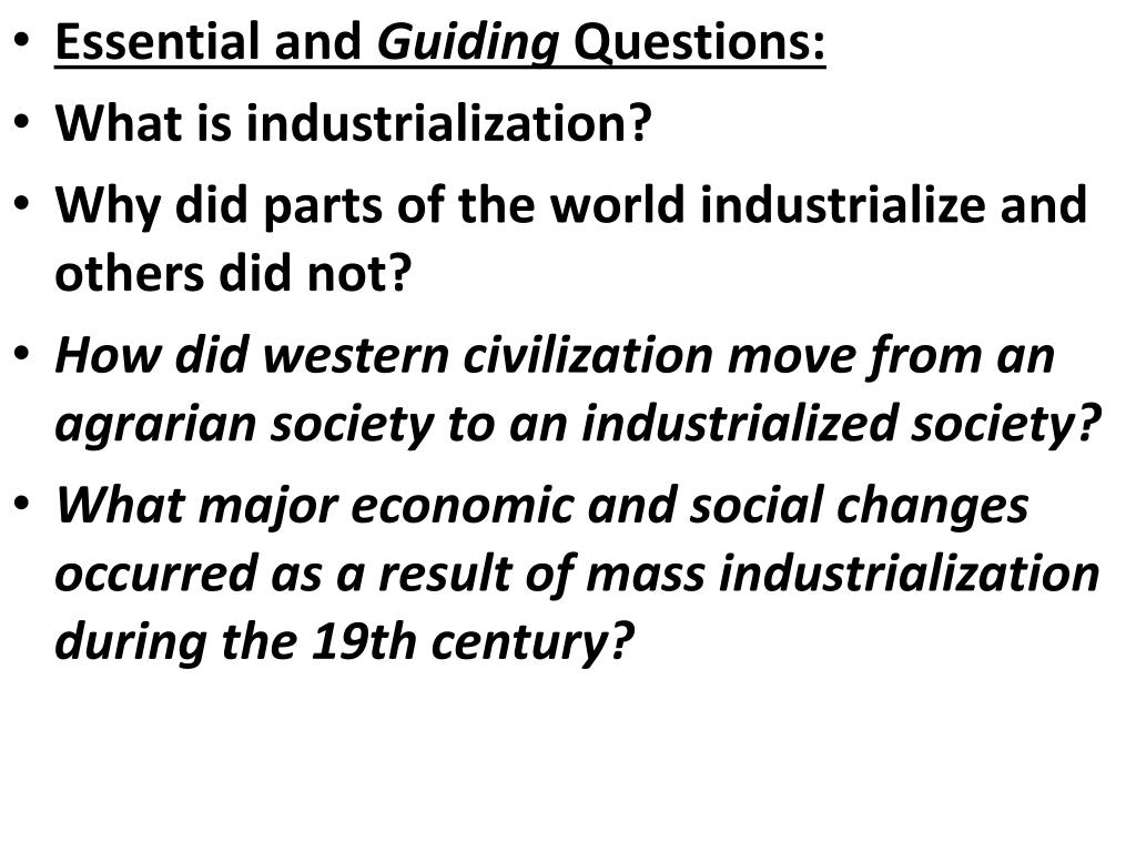 PPT 2012 What Was The Industrial Revolution And Why Did It Start In