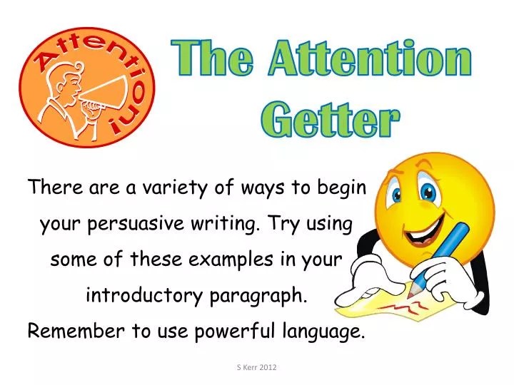 PPT The Attention Getter PowerPoint Presentation, free download ID