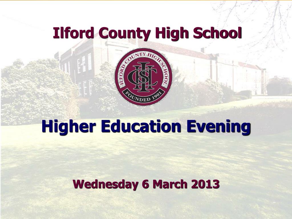 PPT Ilford County High School PowerPoint Presentation, free download