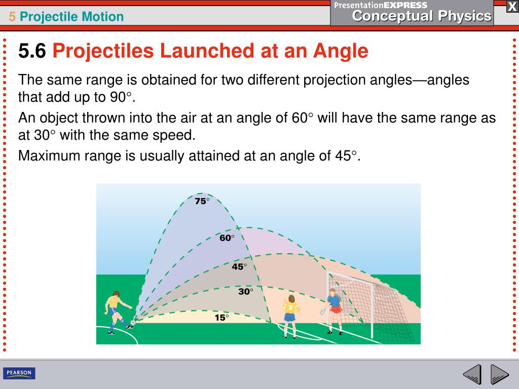 PPT - Projectile motion can be described by the horizontal and vertical