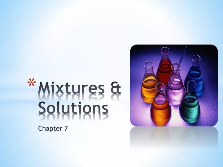 PPT Mixtures & Solutions PowerPoint Presentation, free download ID