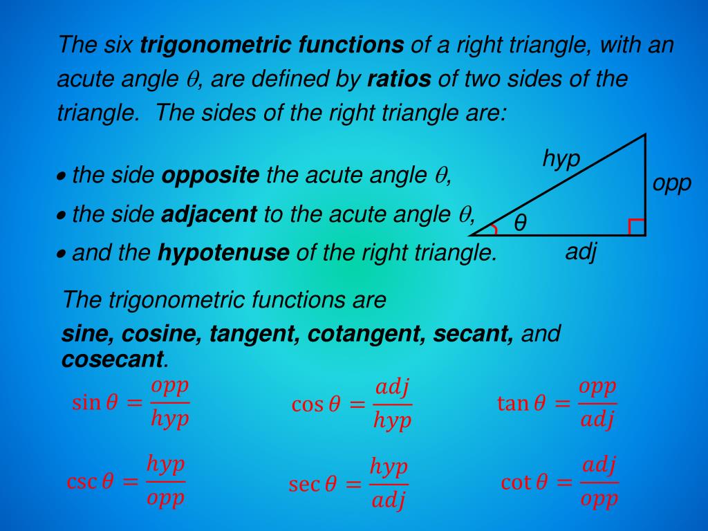 PPT Right Triangle Trigonometry PowerPoint Presentation, free