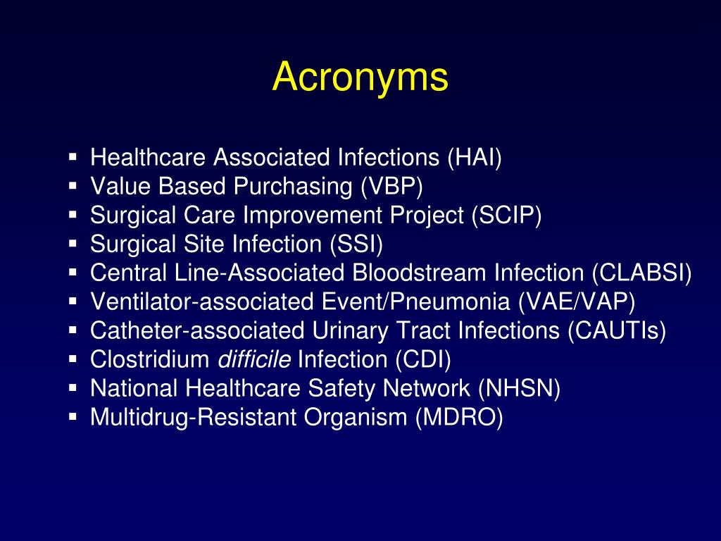 PPT HealthcareAssociated Infections The Bottom Line PowerPoint