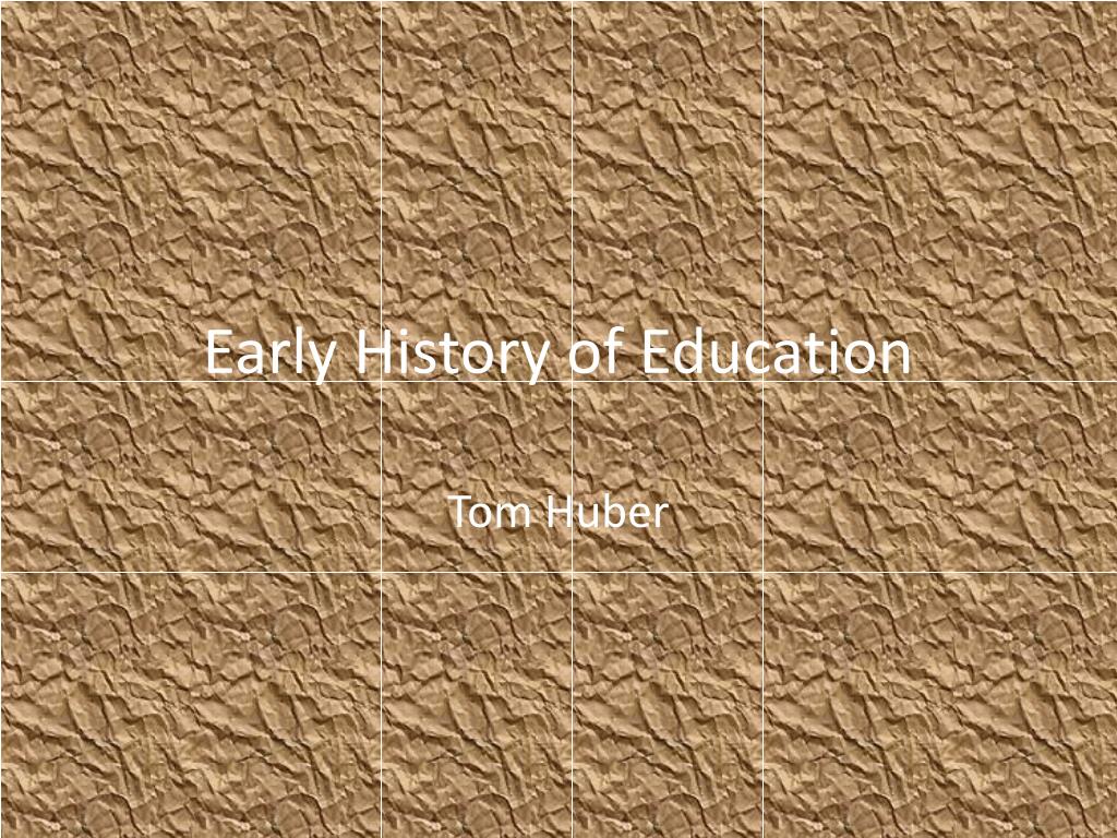 Meaning Of History Of Education