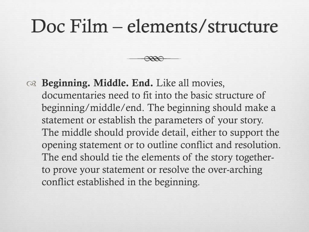PPT Documentary Film Elements PowerPoint Presentation, free