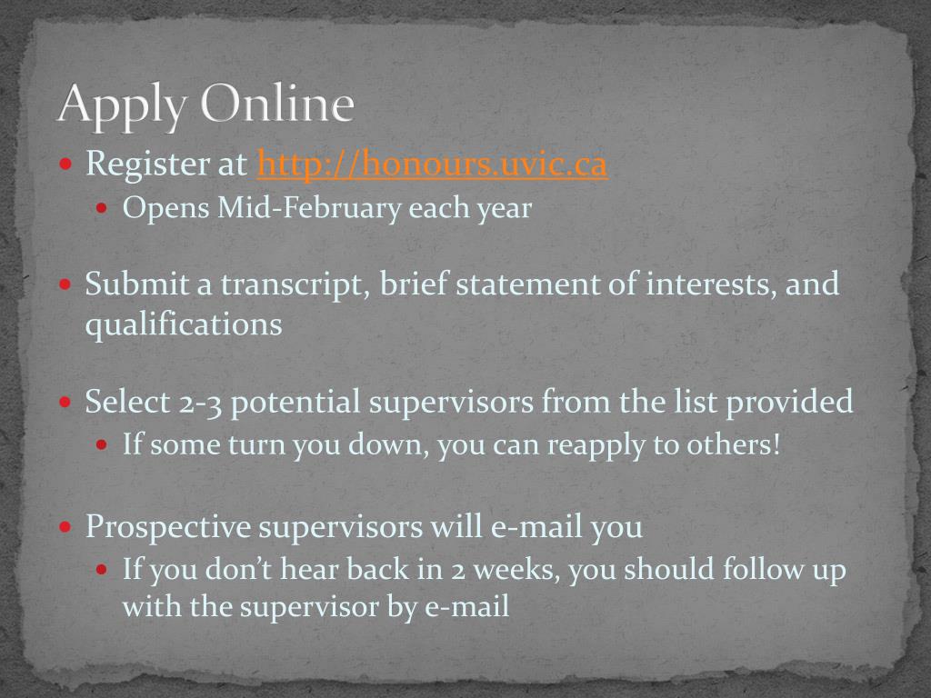 PPT UVic’s Psychology Honours Program PowerPoint Presentation ID2114852