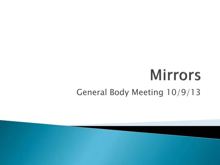 PPT Mirrors PowerPoint Presentation, free download ID2115080