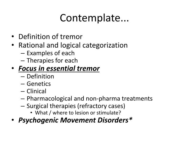 PPT Approach to Tremors PowerPoint Presentation ID2115774