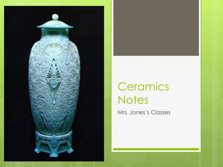 PPT Ceramics Notes PowerPoint Presentation, free download ID2115929