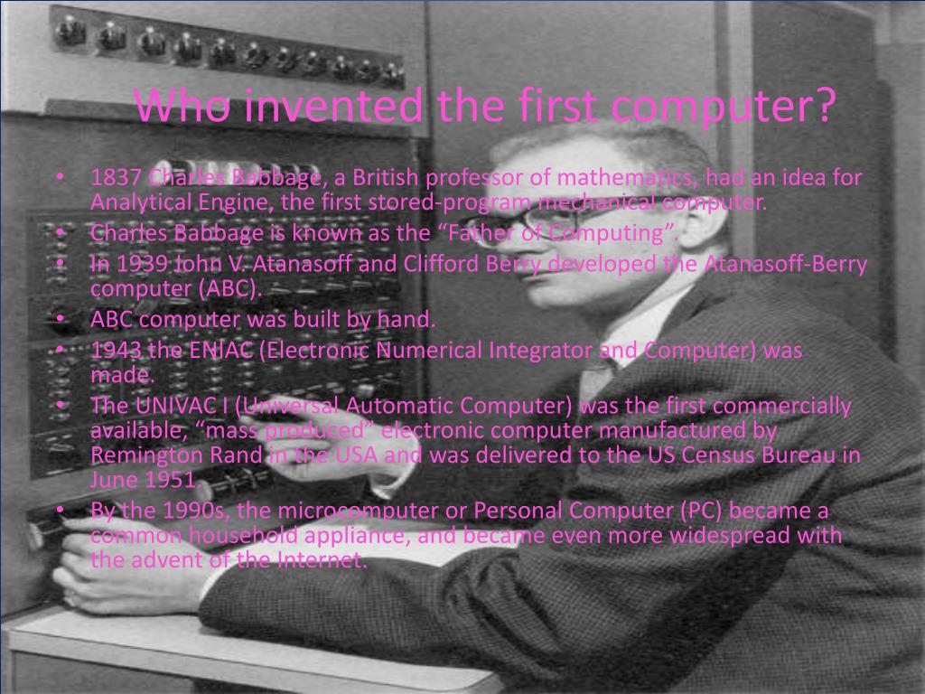 PPT History of Computers PowerPoint Presentation, free download ID