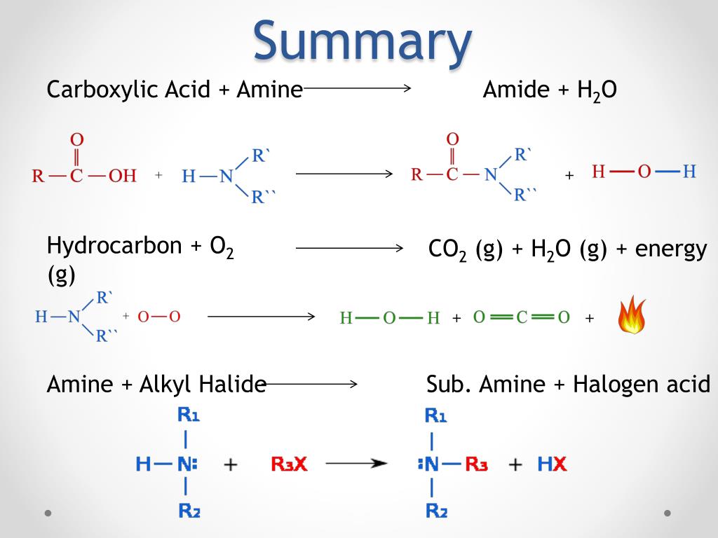 PPT Amine Reactions PowerPoint Presentation, free download ID2118635