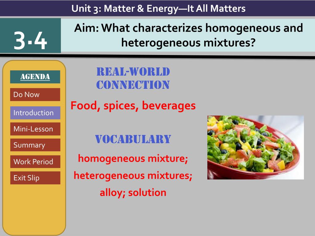 PPT Objective I will distinguish between homogeneous and