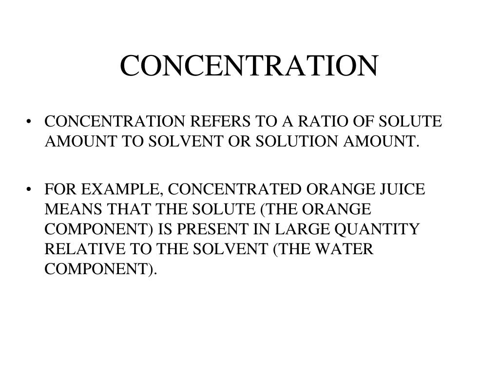 PPT Concentration of Solutions PowerPoint Presentation, free download ID2120589