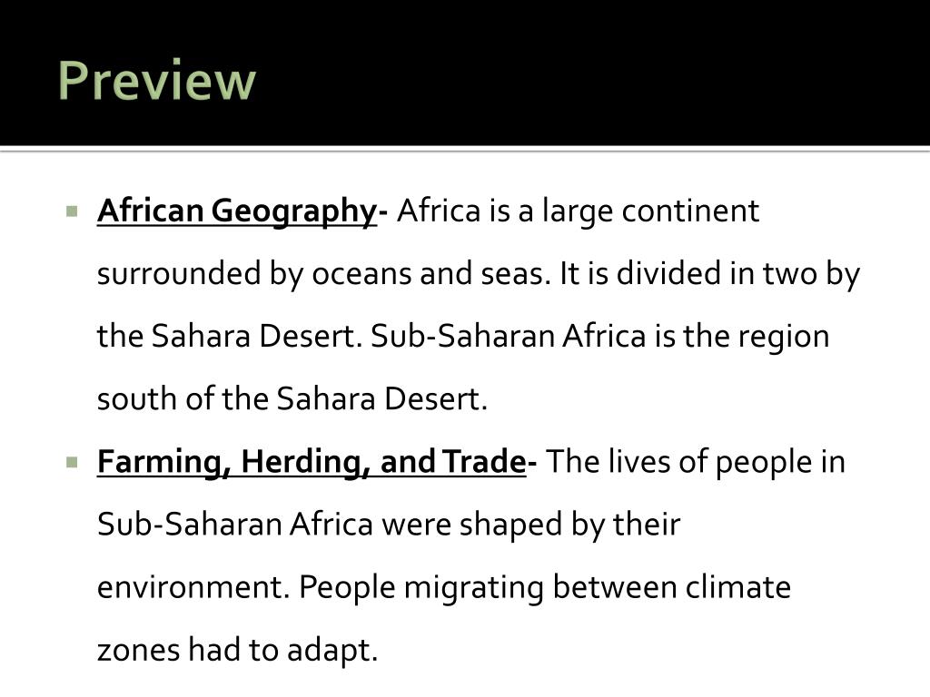 PPT Geography of Africa PowerPoint Presentation, free download ID