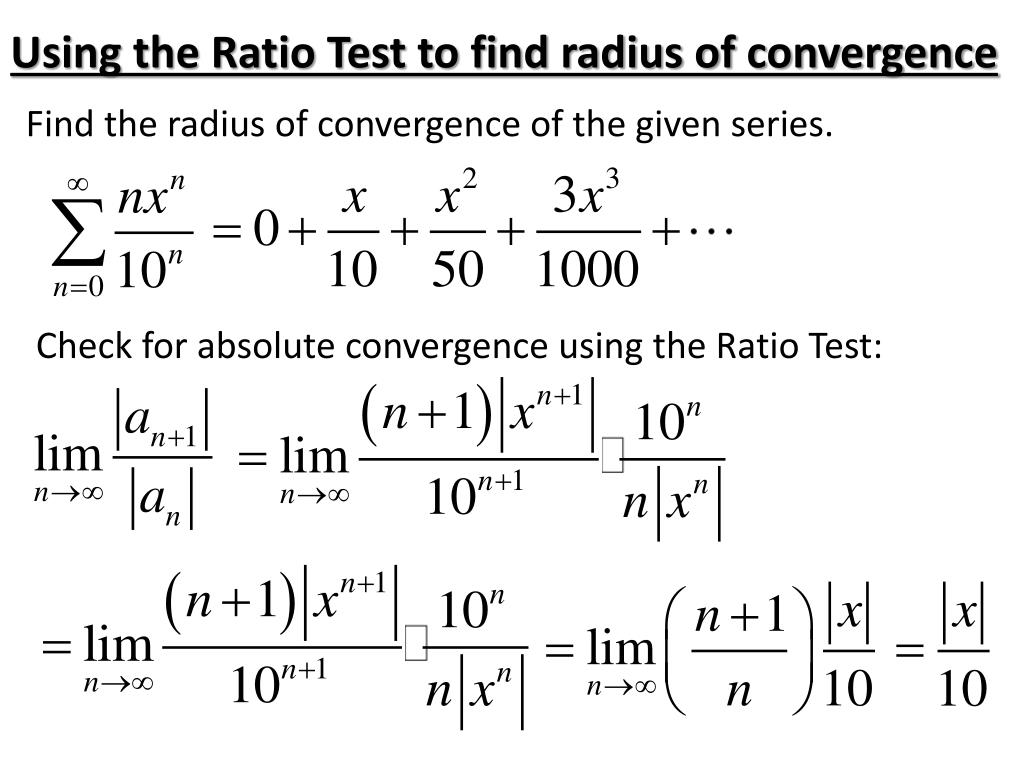 How To Find Radius Of Convergence For Geometric Series