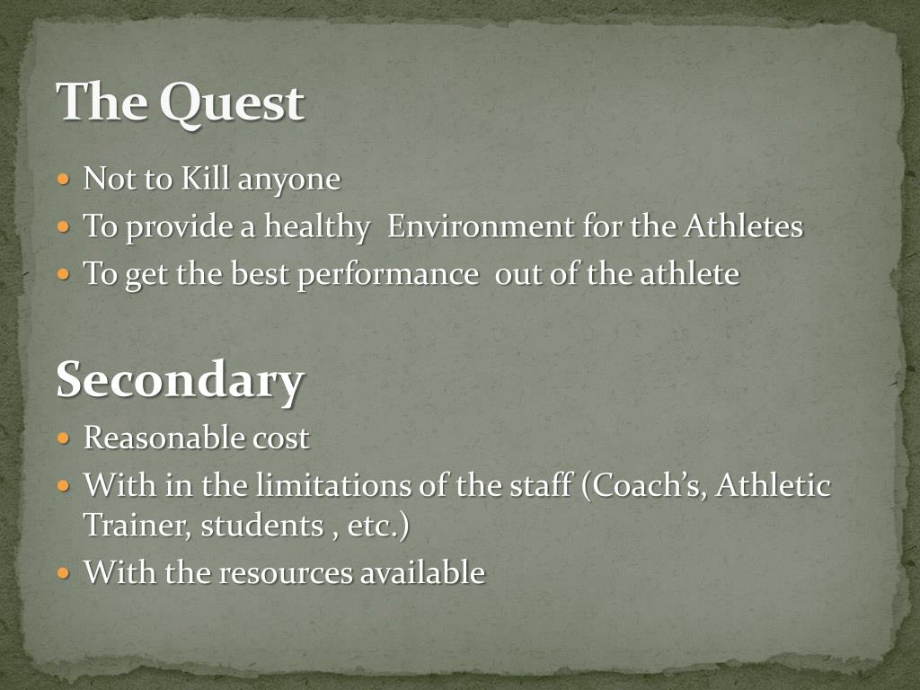 PPT Heat the Certified Athletic Trainer’s Perspective PowerPoint